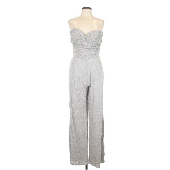 Ralph Lauren Collection Purple Label Strapless Jumpsuit Wide Leg Pant Ruched L - Picture 14 of 15